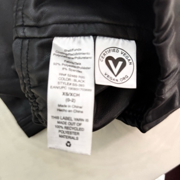 Black Faux Leather Leggings - Picture 12 of 16